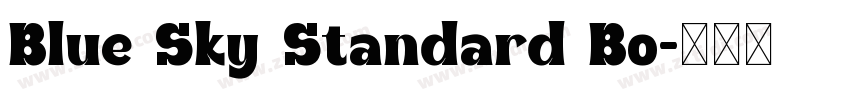 Blue Sky Standard Bo字体转换